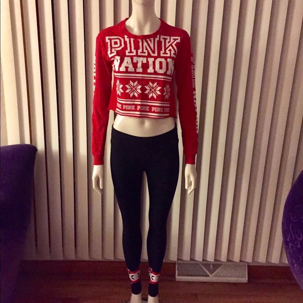Victoria Secret Pink Nation Holiday Outfit XS S